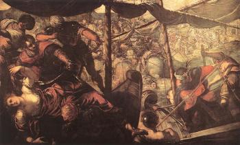 Jacopo Robusti Tintoretto : Battle between Turks and Christians
